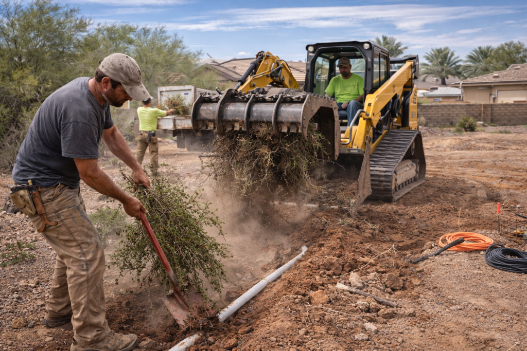 excavation clearing