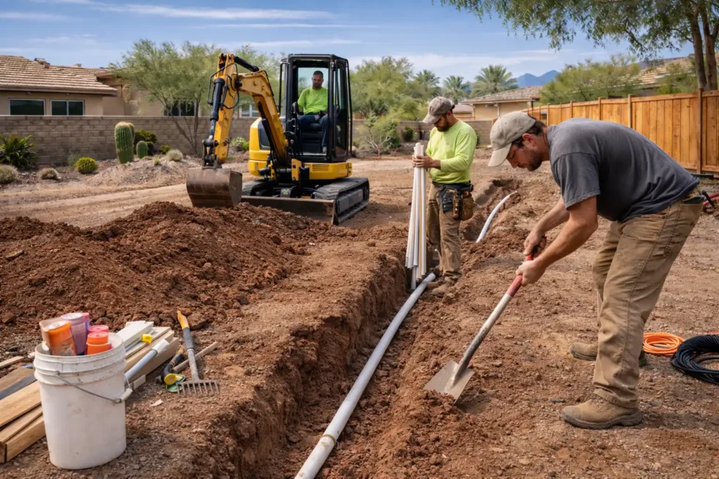 excavation trenching