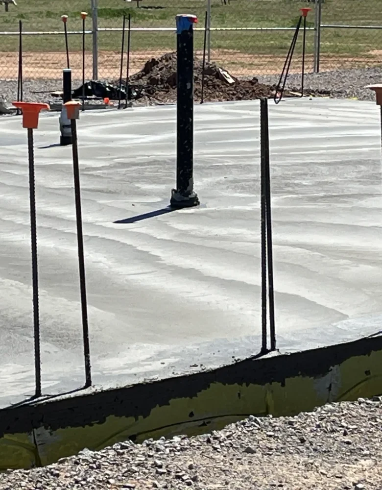 concrete pouring and rebar forms